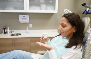 Patient preparing for oral sedation at Viva Smile in Granada Hills